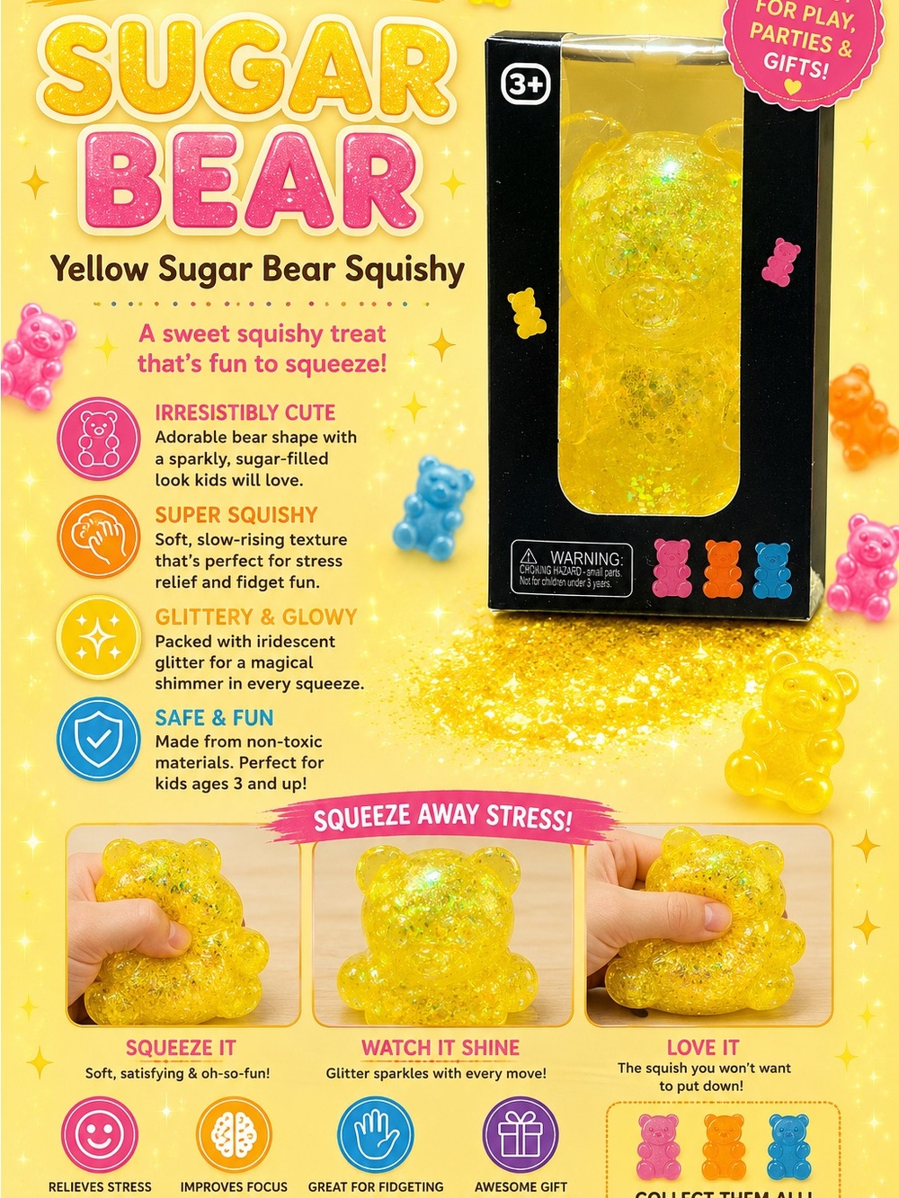 Yellow Squishy - Yellow